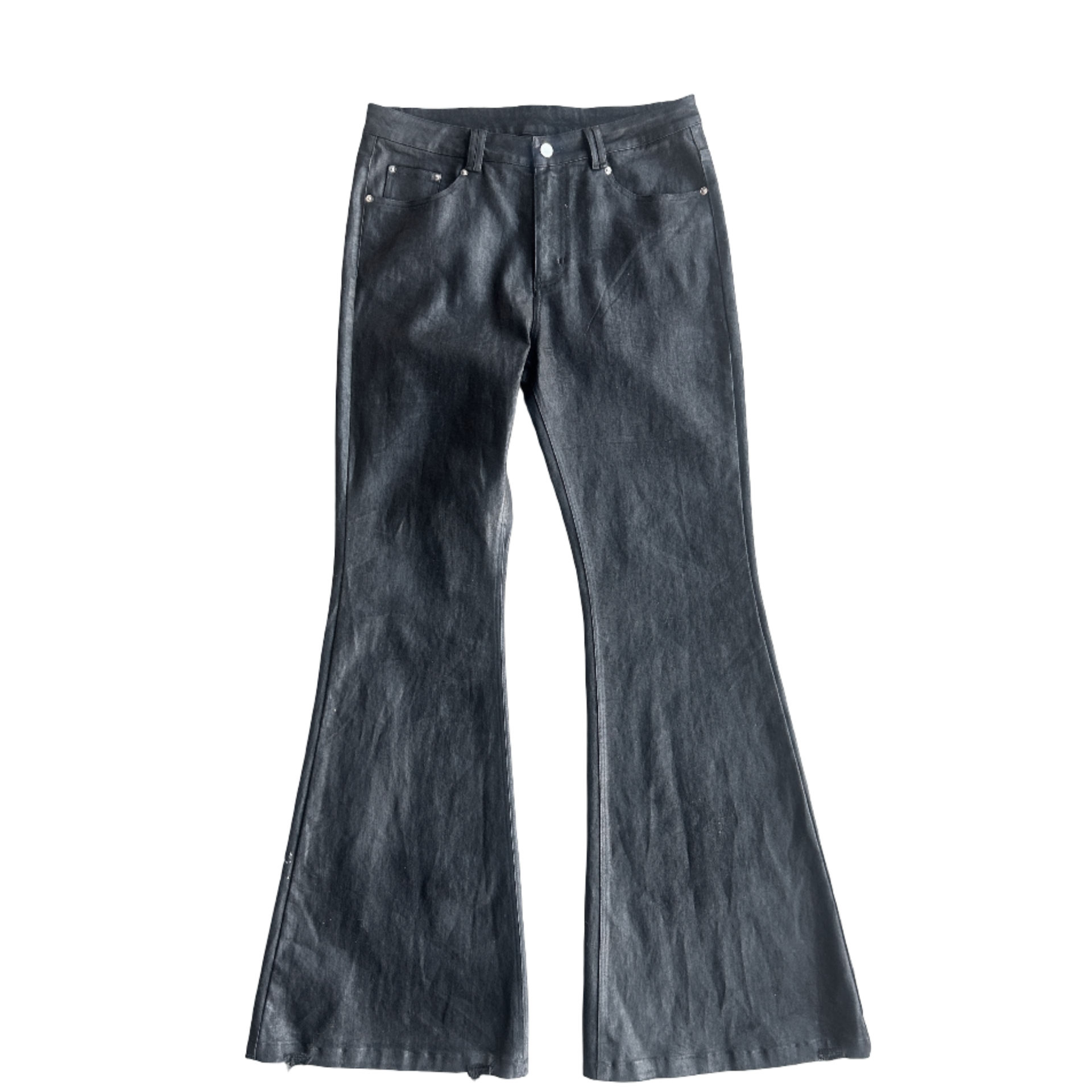 Hand Waxed Flared Denim